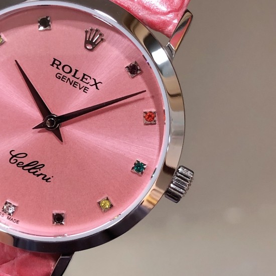 实拍 劳力士2020新品女性腕表 高级腕表ROLEX,一见倾心。劳力士切利尼女款奢华版惊艳上市,表面镶嵌12颗施洛华世奇彩钻,蕴意生命多姿多彩。表盘32尺寸,适配所有女神的手腕。手表搭载进口9015机芯,厚度仅为8毫米,足够薄,让您佩戴更舒适! 实拍 劳力士2020新品女性腕表 高级腕表ROLEX,一见倾心。劳力士切利尼女款奢华版惊艳上市,表面镶嵌12颗施洛华世奇彩钻,蕴意生命多姿多彩。表盘32尺寸,适配所有女神的手腕。手表搭载进口9015机芯,厚度仅为8毫米,足够薄,让您佩戴更舒适!