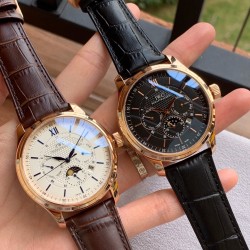 品牌：万国 IWC 类型：精品男士腕表表带：真牛皮表带机芯：全自动机械机芯镜面：矿物质强化玻璃  尺寸：直径42mm厚12mm！
