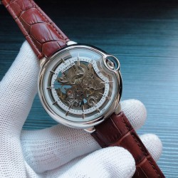 卡地亚 Cartier B21 精品男士腕表，劲爆镂空设计，技艺精湛，独具匠心，尊贵大气，绅士风范。采用全自动机械机芯，顶级316精钢表壳表带，矿物质超强镜面，尺寸46*13 三杰精致推荐男士机械腕表 SJ为你精心挑选超真实实物图拍摄