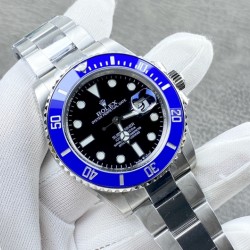 （严选）劳力士潜航者126619lb-0003腕表，蓝水鬼904L蚝式钢，单向旋转60分钟刻度外圈，配防刮损Cerachrom陶质字圈，镀铂金数字及刻度，黑色表盘，3235行自动机械，41毫米，vs厂出品，出货实拍