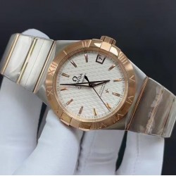 OMEGA 欧米茄 星座系列 尺寸38MM，搭载8500同轴机芯 3字位窗口 性价比首选 欢迎品鉴！