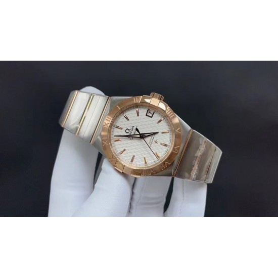 OMEGA 欧米茄 星座系列 尺寸38MM，搭载8500同轴机芯 3字位窗口 性价比首选 欢迎品鉴！