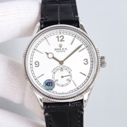 劳力士 ROLEX 恒动1908型，m52508-0006小秒型腕表，是劳力士几百年来第一款透底腕表，腕表尺寸：39mm，独家定制Cal.7140原装机芯，功能外表做到和原装一致；走时精准稳定性！ 3. 红金技术，厚度达到包金一般的标准，腕表重量优化！ 4.搭配意大利小牛皮，双褶扣，皮质柔软细腻更加贴合手腕给您带来舒适的佩戴感！