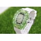 实拍 理查德•米勒清凉夏日最新款RichardMille RM 07-02✨酒桶形表壳由整块绿色由有机玻璃打造而成,配用原装西铁城全自动机芯,顶级橡树表带。尺寸为46mmx32mmx14mm。表壳加工无论从工程还是技术角度都堪称挑战,没有丝毫容错空间。女装腕表以著名的鸡尾酒及其蕴含的精神思潮为灵感。 实拍 理查德•米勒清凉夏日最新款RichardMille RM 07-02✨酒桶形表壳由整块绿色由有机玻璃打造而成,配用原装西铁城全自动机芯,顶级橡树表带。尺寸为46mmx32mmx14mm。表壳加工无论从工程还是技术角度都堪称挑战,没有丝毫容错空间。女装腕表以著名的鸡尾酒及其蕴含的精神思潮为灵感。