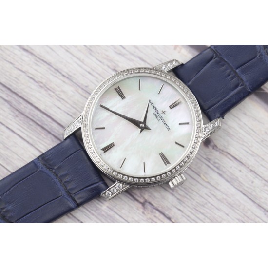 实拍 TK新品江诗丹顿传袭超薄系列-Vacheron Constantin 专为女神打造的,奢华时尚,采用进口316钢表壳,搭配原装进口9015机芯(0返修),天然蓝宝石玻璃镜面,直径33mm,超薄工艺7.8mm,超强防水30米,竹节纹进口小牛皮表带, 实拍 TK新品江诗丹顿传袭超薄系列-Vacheron Constantin 专为女神打造的,奢华时尚,采用进口316钢表壳,搭配原装进口9015机芯(0返修),天然蓝宝石玻璃镜面,直径33mm,超薄工艺7.8mm,超强防水30米,竹节纹进口小牛皮表带,