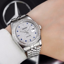 品牌：ROLEX（劳力士）⃣️0⃣️1⃣️9⃣️年巴塞尔日志系列迎新概念，采用904L精钢搭配施洛华水钻，完美诠释了劳力士的典贵之处，一比一复刻了41MM尺寸，和采用进口3255机芯的运转，零误差的标准才配得起商务界的您！
