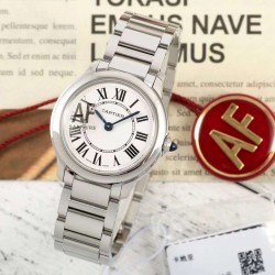 新款——AF卡地亚Cartier伦敦中号系列，瑞士石英机芯、搭载快拆表带