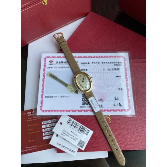 卡地亚浴缸系列卡家又一经典之作浴缸系列。实物拿到手的时候大吃一惊,颜值高 !椭圆外型的感觉正是典雅欧风浴缸形状,这也太好看了吧!相比蓝气球段位要高出不少一会儿观摩下公价便知主要是因为通体包真金……Baignoire浴缸系列腕表,小号表款,石英机芯。精钢包18K黄金表壳。包18K黄金圆珠形表冠,镶嵌一颗凸圆形蓝宝石。镀银表盘,剑形蓝钢指针,蓝宝石水晶镜面。灰褐色鳄鱼皮表带,包18K黄金针扣式表扣。表壳尺寸:32x26毫米厚度:8毫米防水深度3巴(约30米)生活防水 卡地亚浴缸系列卡家又一经典之作浴缸系列。实物拿到手的时候大吃一惊,颜值高 !椭圆外型的感觉正是典雅欧风浴缸形状,这也太好看了吧!相比蓝气球段位要高出不少一会儿观摩下公价便知主要是因为通体包真金……Baignoire浴缸系列腕表,小号表款,石英机芯。精钢包18K黄金表壳。包18K黄金圆珠形表冠,镶嵌一颗凸圆形蓝宝石。镀银表盘,剑形蓝钢指针,蓝宝石水晶镜面。灰褐色鳄鱼皮表带,包18K黄金针扣式表扣。表壳尺寸:32x26毫米厚度:8毫米防水深度3巴(约30米)生活防水
