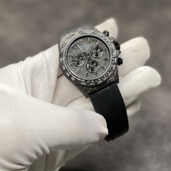 劳力士 迪通拿 锻造碳 7750机 40MM 出货实拍