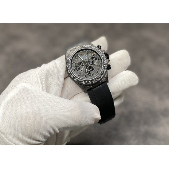 劳力士 迪通拿 锻造碳 7750机 40MM 出货实拍