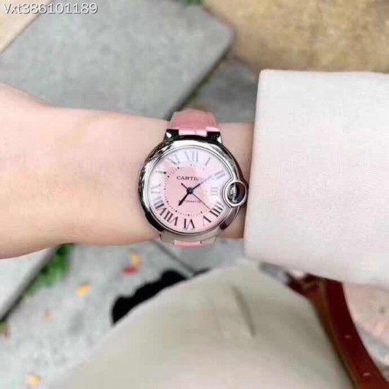 商品编号:38610118CARTIER 卡地亚蓝汽球V2版 中号33MM 1比1壳带 全自动机芯｛进口机芯｝双卜形蓝宝石水晶玻璃[色][色]商品规格:默认规格
