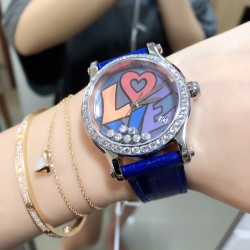实拍《YF 》新品上市 萧邦 HAPPY DIAMONDS 五彩缤纷系列 278559-3020 。