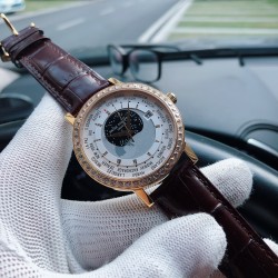 百达翡丽-PATEK PHILPPE X43 三杰独家新品首发 男士腕表，采用316精钢表壳，进口小牛皮/简约针扣表带 进口西铁城8215全自动机芯，，顶级蓝宝石玻璃镜片，尺寸：直径39mm 厚度12mm 三杰精致推荐男士机械腕表 SJ为你精心挑选超真实实物图拍摄