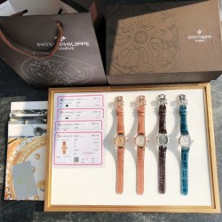 堪称一绝钢表之王、、、百达翡丽Nautilus（鹦鹉螺）7010R石英金表最美女款