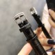 浪琴 黛绰维纳系列 方形 石英女表 精钢材质 牛皮表带 23mm*33mm