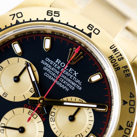 AR超神之作 ROLEX DAYTONA劳 力士迪通拿副本的十年精华， 并行代购版迪通拿，完美修正十年间所有副本的不足和缺陷，4130机芯，以及攻克机芯厚度，使壳身厚度首次达到与正品一致，并搭配正品代购包装物料，重新定义最高品质的迪通拿副本，真正的A级副本劳 力 士迪地拿[AR出品]