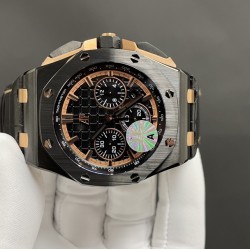 今日推荐爱彼皇家橡树 黑陶 44mm 3126机  顶级品质 出货实拍✈️