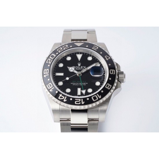 ROLEX 劳力士 GMT格林尼治型 尺寸40mm！精钢表壳表链，蓝宝石镜面，超级夜光，双向陶瓷旋转表圈，原装折叠扣！