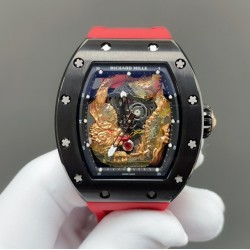 成龙大哥同款Jack Chen Richard Mille 理查德米勒  RM57-03飞龙 在天系列 全球限量8只 贵重来不是你的缺点！ 进口西铁城精准走时机芯，配搭高端橡树胶带、原装折叠扣！！！龙在中国“四大祥兽”，龙是中国等东亚区域古代神话传说中的神异动物，常用来象征祥瑞