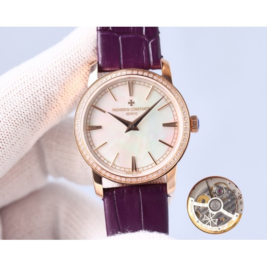 新款!江诗丹顿传袭超薄系列-Vacheron Constantin专为女神打造的,奢华时尚,采用进口316钢表壳,搭配原装进口9015机芯(0返修),天然蓝宝石玻璃镜面,直径33mm,超薄工艺7.8mm,超强防水30米,竹节纹进口小牛皮表带 新款!江诗丹顿传袭超薄系列-Vacheron Constantin专为女神打造的,奢华时尚,采用进口316钢表壳,搭配原装进口9015机芯(0返修),天然蓝宝石玻璃镜面,直径33mm,超薄工艺7.8mm,超强防水30米,竹节纹进口小牛皮表带
