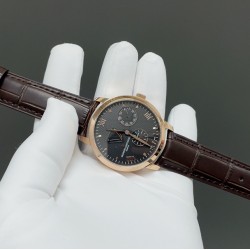 KM江诗丹顿TRADITIONNELLE 传袭系列83520/000R-9909机械腕表，震撼上市！独立秒针、指针式日历、动力储备功能，多功能腕表，3位日历，6位跑秒小针，9位动脑显示，官方同样表径尺寸40mm，搭配改装2475SC全自动机械机芯