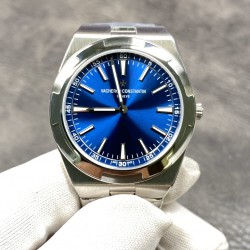 江诗丹顿纵横四海系列！XF 新品限量发售200枚－江诗丹顿纵横四海海外超薄2000V “骚蓝”。独家研发超薄一体机芯！媲美原装一样大小的针轴与原装功能一致的快拆表带！超薄壳型8.3mm。出货实拍