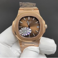 今日推荐百达翡丽 鹦鹉螺5711 玫瑰金咖 40mm Cal.324机 顶级品质 出货实拍✈️