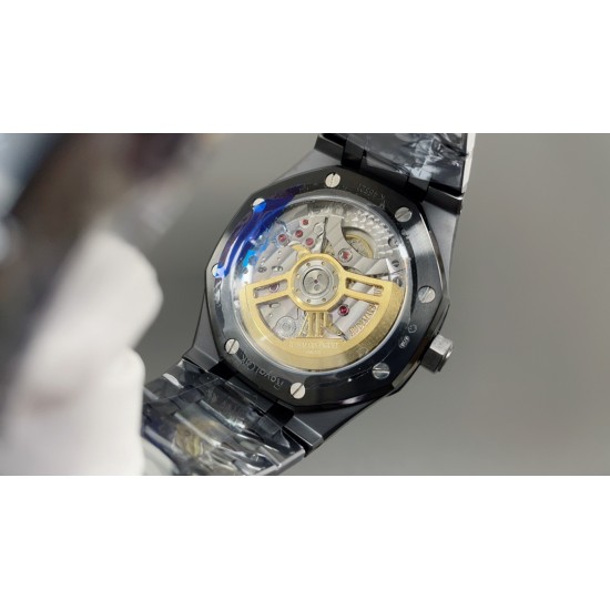 今日推荐爱彼 皇家橡树15500 全黑 41mm 9015机芯 顶级品质 出货实拍✈️