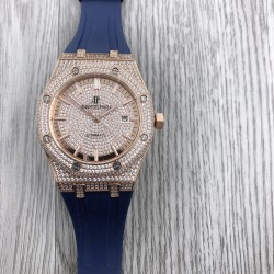 爱彼 Audemars Piguet   MR1 皇家橡树系列 15400 阿拉伯数️方钻手表 搭载316L不锈精钢表壳 实心厚重钢带精选进口奥地利水钻 光彩闪耀 搭载2813改3120全自动机芯  精准稳定走时 耗时12个月改装还原正品AP满钻效果，尺寸41.5x12mm 重量170g