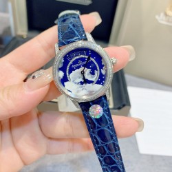 独家实拍，认准品质与细节女人的三大梦想之一，积家约会系列流星腕表 以珍稀工艺呈现变幻莫测的绚烂流星，蓝宝石玻璃，原装折叠扣！尺寸：33mm，厚10mm！