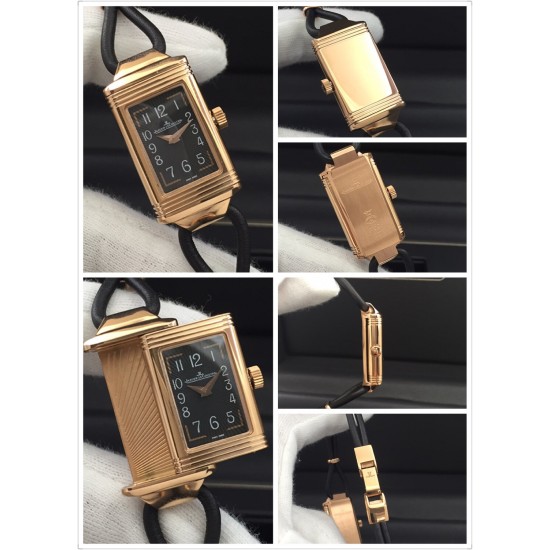 JAEGER-LECOULTRE 积家一号女装丝链翻转腕表瑞士石英1:1精致刻复 个性独特魅力,尺寸:33mmx16mm。材质:精钢打造,蓝宝水晶玻璃,太阳放射油压表盘,蓝色太妃形指针,搭配意大利纤细小牛皮绳,尽显貴族的风范! JAEGER-LECOULTRE 积家一号女装丝链翻转腕表瑞士石英1:1精致刻复 个性独特魅力,尺寸:33mmx16mm。材质:精钢打造,蓝宝水晶玻璃,太阳放射油压表盘,蓝色太妃形指针,搭配意大利纤细小牛皮绳,尽显貴族的风范!