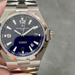 江诗丹顿 纵横四海腕表 原装一比一尺寸：直径42mm，厚度9.7mm。做工强悍，99%数 据抄写克隆，光表壳就用了40余件散件组成。源自尊达大师的设计，粗犷的表壳，尽显男人阳刚之气，干净的盘面，简单的大三针日历，采用9015进口机芯，后盖和原装一样的腐蚀印字工艺，镌刻帆船图案，象征着扬帆起航，纵横四海的寓意，僵尸中最热门的款式之一！