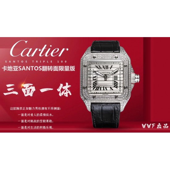 卡地亚三面一体现货,花一块表的钱买三种风格。难道不香吗?WWF厂2020年新款上市:卡地亚山度士系列WM505914腕表 工价2350000元 尺寸45mm自主研发的c9611mc一体机保证走时精准稳定 全身施华洛镶嵌,让腕表极具奢华色彩 一块可以由您仔细定制的字面 可以设计全家福 自己的logo 有意义的数字等等花一样钱买三样,wwf厂做到了!手动,自动可选,满足你的各种需要 卡地亚三面一体现货,花一块表的钱买三种风格。难道不香吗?WWF厂2020年新款上市:卡地亚山度士系列WM505914腕表 工价2350000元 尺寸45mm自主研发的c9611mc一体机保证走时精准稳定 全身施华洛镶嵌,让腕表极具奢华色彩 一块可以由您仔细定制的字面 可以设计全家福 自己的logo 有意义的数字等等花一样钱买三样,wwf厂做到了!手动,自动可选,满足你的各种需要