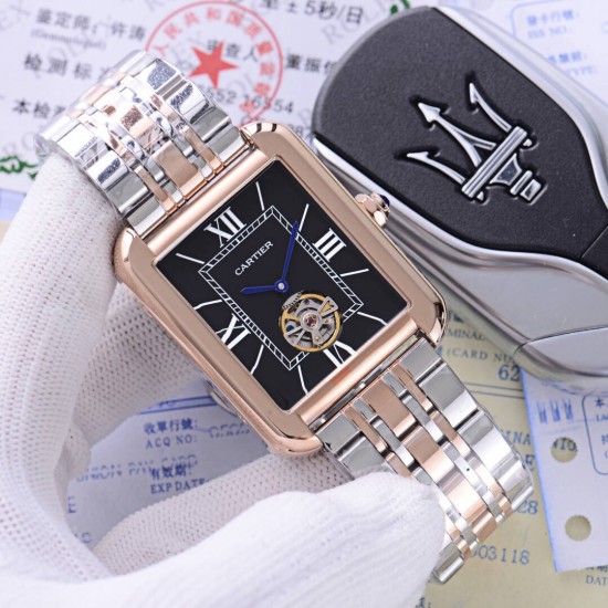 卡地亚 Cartier 精品男士腕表,独家二针飞轮设计,技艺精湛,独具匠心,尊贵大气,绅士风范。采用全自动机械机芯,顶级316精钢表壳表带,矿物质超强镜面,尺寸40*12 卡地亚 Cartier 精品男士腕表,独家二针飞轮设计,技艺精湛,独具匠心,尊贵大气,绅士风范。采用全自动机械机芯,顶级316精钢表壳表带,矿物质超强镜面,尺寸40*12