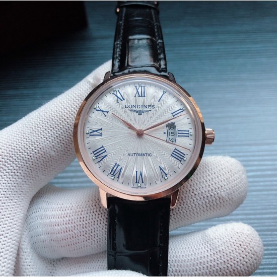 2019年度最新款 浪琴Longines  S8 全面出货！成功商务人士必备 锅盖型复古玻璃  压弯字面 百分之百超强防水  [咖啡][咖啡]品牌：浪琴 Longines 类型：[酷]男士腕表表壳：316精钢（做工优质）表带：进口小牛皮/简约针扣机芯：进口8215全自动机械机芯（走时稳定）玻璃：高级强化镀膜镜面尺寸：直径41mm，厚度12mm 三杰精致推荐男士机械腕表 SJ为你精心挑选超真实实物图拍摄