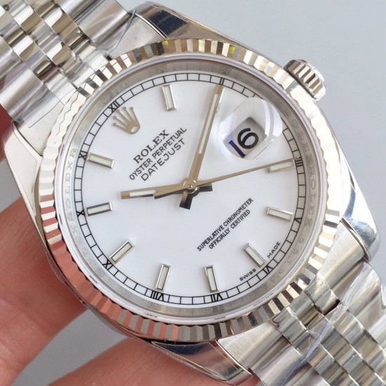 『AR精品』ROLEX DATEJUST劳力士日志型腕表副本的十年精华， 并行代购版DATEJUST，完美修正十年间所有副本的不足和缺陷，搭载3135机并搭配正品代购包装物料，重新定义最高品质的DATEJUST副本，真正的A级副本劳力士DATEJUST[AR出品]36mm尺寸。