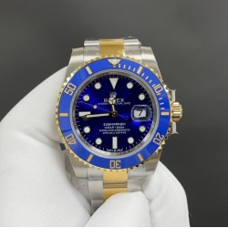 今日推荐劳力士 间金蓝鬼 带NFC芯片感应保卡 四码合一 41mm 3235机 顶级品质 出货实拍✈️