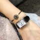 浪琴 黛绰维纳系列 方形 石英女表 精钢材质 牛皮表带 23mm*33mm