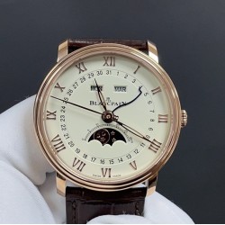 今日推荐宝珀6654 玫瑰金白 40mm  6654.P机 顶级品质 出货实拍✈️