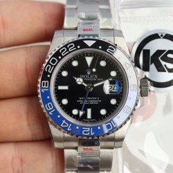顶级做工KS出品：GMT、劳力士 黑绿水鬼 不断提高复刻效果，ROLEX劳力士 SUB水鬼 ！精钢不断改进的钻研精神，特别是五大神器的业界认可，目前销量一直成上升趋势！【尺寸】直径40mm【表镜】抗刮损蓝水晶玻璃，防反光凸透式放大日历窗【表壳】上链表冠，旋入式三扣锁三重防水系统【机芯】稳定复刻2836、36改3135自动机械机芯、【表带】蚝式三节表链【表扣】40x13mm，2836自动机械机芯，蓝宝石镜面，超强夜光，折叠扣，防水大于100米