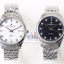 LS精品  江诗丹顿（Vacheron Constantin）赠送原装牛皮表带一条 最酷炫黑简约而典雅的316L精钢壳套搭载最新原装日本进口机械机芯（零返修）简约传承大师系列蓝宝石防刮镜面，原装针扣，塑造顶级完美腕表。绅士所拥有的标准尺寸40mm*1.1mm。高贵雅致及精美细腻的工艺！对完美的不懈追求。