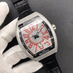 法兰克 穆勒 ❤️Franck Muller V45 SC DT系列⌚️54*42*15mm 瑞士2824全自动机械机芯 蓝光镀膜玻璃 316精钢鑫表壳 3D立体字面 牛皮表带底部橡胶  针扣   糅合运动设计风格 中间完美弧线夹层设计 尽显绅士品味 一如既往的酷