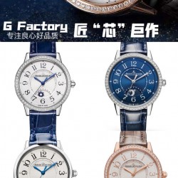 双11特价️一大波来袭，售完即罄！ ️特价️【GF超级约会】积家约会系列女式腕表（复刻市场至今为止最好的版本）『表壳』34mmX8.52mm精钢外壳，有光圈版跟施华洛世奇钻圈版可选。『机芯』搭载自产Cal.898A/1一体机芯，背透不再一眼假！（⚠️注意避震器）专注良心高品质                            —— GF