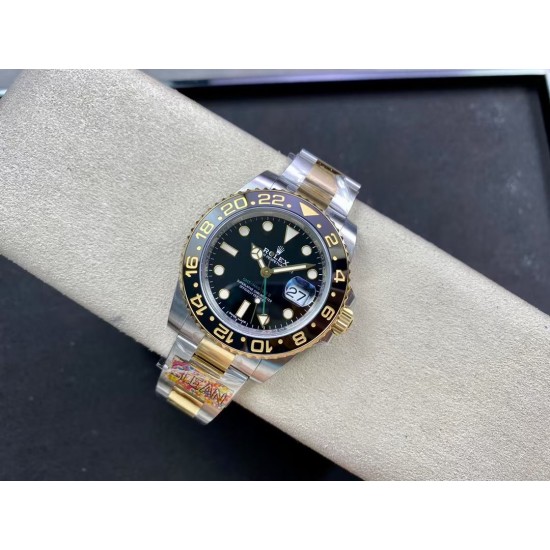 ROLEX 劳力士 GMT格林尼治型 尺寸40mm！精钢表壳表链，蓝宝石镜面，超级夜光，双向陶瓷旋转表圈，原装折叠扣！