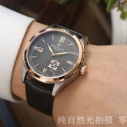 简约精致热卖新款低调绅士时尚百搭【最新】：百达翡丽精品推荐多功能新品【类型】：精品男士腕表【材质】：316L精钢打造【机芯】：高端全自动机械机芯【镜面】：矿物质强化玻璃（更高清）品味高雅 浩瀚大气 匠心独运 腕间瑰宝 纯自然光拍摄 零P图尺寸：直径42mm厚11mm热卖上市！欢迎转载！