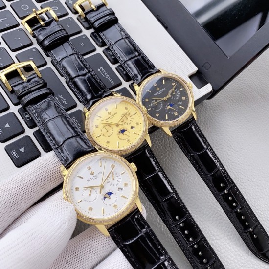 2020最新款式 百达翡丽 (实拍图)Patek Philippe 贵族的艺术品!搭配进口9100多功能机芯(0返修)功能(24小时,星期,星辰,月份)进口316精钢!搭配意大利进口小牛皮!原装折叠扣!尺寸42mm。耐磨防刮蓝宝石玻璃!超强防水50米!简约而不简单!你永远无法拥有一块百达翡丽,你只是在替你的后代保管他. ( 慎重承诺 : 产品实物光泽手感更佳精湛 字盘刻度栩栩如生 壳套工艺都是宗师级别轻身检验 加上新时代机器高技锻造 上手震撼尊贵非凡。你值得拥有!⚠️请认准独家品质 2020最新款式 百达翡丽 (实拍图)Patek Philippe 贵族的艺术品!搭配进口9100多功能机芯(0返修)功能(24小时,星期,星辰,月份)进口316精钢!搭配意大利进口小牛皮!原装折叠扣!尺寸42mm。耐磨防刮蓝宝石玻璃!超强防水50米!简约而不简单!你永远无法拥有一块百达翡丽,你只是在替你的后代保管他. ( 慎重承诺 : 产品实物光泽手感更佳精湛 字盘刻度栩栩如生 壳套工艺都是宗师级别轻身检验 加上新时代机器高技锻造 上手震撼尊贵非凡。你值得拥有!⚠️请认准独家品质