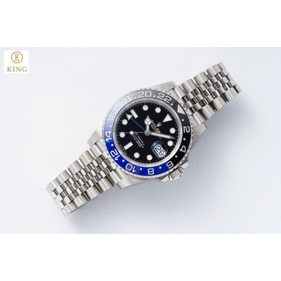 ROLEX 劳力士 GMT格林尼治型 尺寸40mm！精钢表壳表链，蓝宝石镜面，超级夜光，双向陶瓷旋转表圈，原装折叠扣！