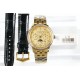 年末巨献“pp时尚新款 PATEK PHILIPPE【新年巨献 最高版本】百达翡丽超级复杂多功能系列(5721P-002)ZF厂高品质钢带款变运动系列原装9100升级版机芯。所有功能同正品(3字位月份显示 6字位24小时显示 9字位24小时和日月星辰显示),和原装一样的带水平压纹工艺,带荧光刻度 ,41mm直径。316L精钢镀金,原装进口蓝宝石水晶镜面。5721和5721P款的外钻为施华洛世奇钻,通透闪亮,气质非凡。在目前技术范畴内尽可能接近原装,此款腕表让您驾驭所有场合。 年末巨献“pp时尚新款 PATEK PHILIPPE【新年巨献 最高版本】百达翡丽超级复杂多功能系列(5721P-002)ZF厂高品质钢带款变运动系列原装9100升级版机芯。所有功能同正品(3字位月份显示 6字位24小时显示 9字位24小时和日月星辰显示),和原装一样的带水平压纹工艺,带荧光刻度 ,41mm直径。316L精钢镀金,原装进口蓝宝石水晶镜面。5721和5721P款的外钻为施华洛世奇钻,通透闪亮,气质非凡。在目前技术范畴内尽可能接近原装,此款腕表让您驾驭所有场合。