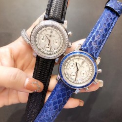 百达翡丽-PATEK PHILPPE 明珠天津雕花机(机械) 蓝宝石玻璃镜面 进口意大利牛皮 尺寸：直径：38mm 高度：约11mm