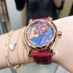 实拍《YF 》新品上市 萧邦 HAPPY DIAMONDS 五彩缤纷系列 278559-3020